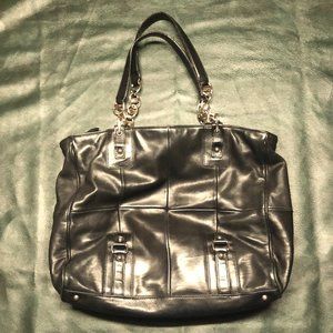 Black Leather Salvatore Ferragamo Purse
